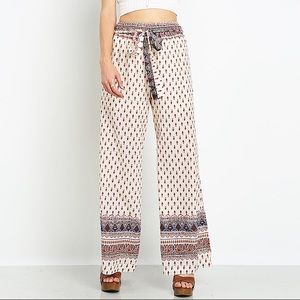 Bohemian wide-leg pants